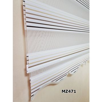 BBB MZ484 Mikro Pliseli Zebra Krem 110x260 cm Stor Perde