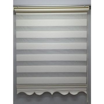 BBB MZ484 Mikro Pliseli Zebra Krem 150x200 cm Stor Perde