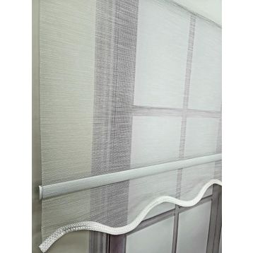 BBB TSK3002 160x200 Ekru Keten Kumaş Çift Mekanizmalı Tül Stor Perde