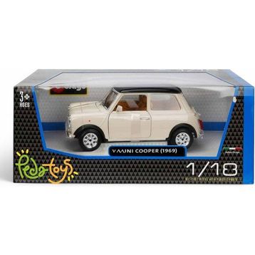 BBURAGO Burago 1:18 Mini Cooper 1969 Model Araba