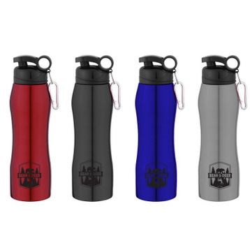 B&D İnce Pipetli 750 ml Çelik Matara