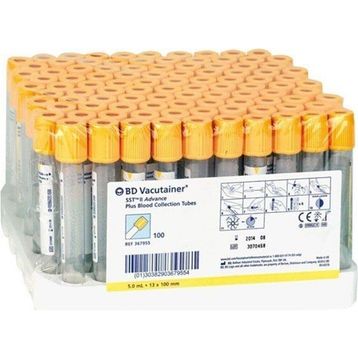 BD Vacutainer 367955 5 ml 100 Adet Jelli Tüp