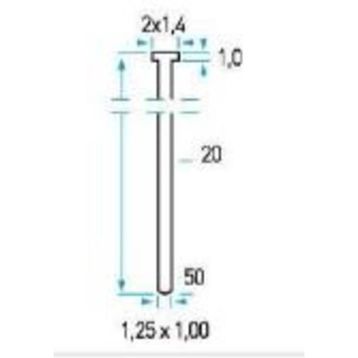 Bea SKAM 345NK 2000 Adet 45 mm Başlı Çivi