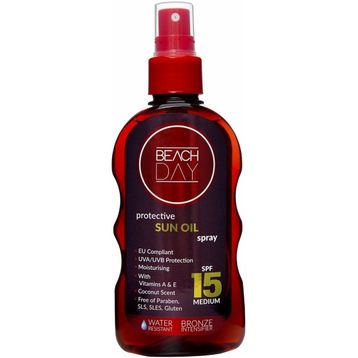 Beach Day Spf 15 Sprey 150 ml Bronzlaştırıcı Koruyucu Güneş Yağı