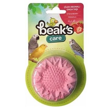 Beaks Kuşlar İçin Çilek Aromalı Tekli Gaga Taşı