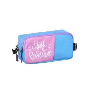 Bear&Deer BD KCS198 Yeşil Mavi Stay Positive Kalem Kutusu