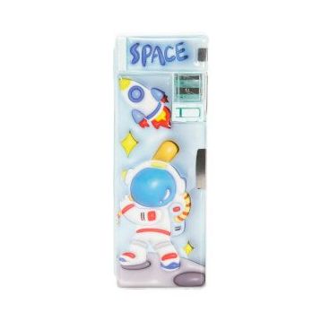 Bear&Deer BD-KCS236 Yeşil Astronot Desenli Kalemtıraşlı Kalem Kutusu
