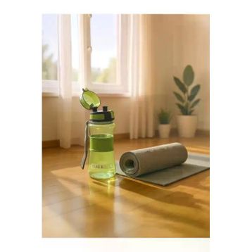 Bear&Deer MT0029-02 Şeffaf Koyu Yeşil Detoks Filtreli Plastik Matara