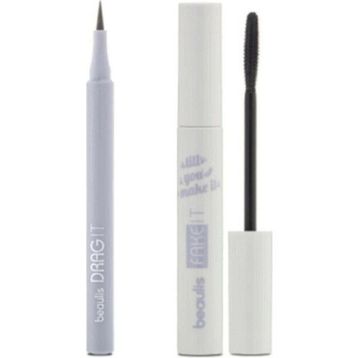 Beaulis Drag It Inkpen Keçe Uçlu Eyeliner + Fake It Maskara