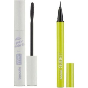 Beaulis Glide It 100 Black Eyeliner + Fake It Maskara