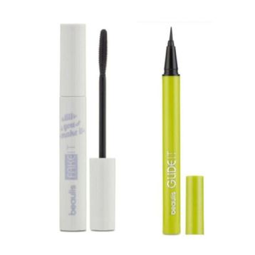 Beaulis Glide It 100 Black Eyeliner + Fake It Maskara
