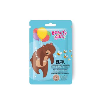 Beauty Girl Ayı 20 ml Kağıt Yüz Maskesi