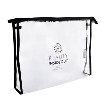 Beauty Inside Out Şeffaf Büyük Boy Güzellik ve Makyaj Çantası