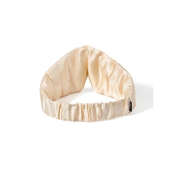 Beauty Pillow Bej İpek Uyku Maskesi Göz Bandı