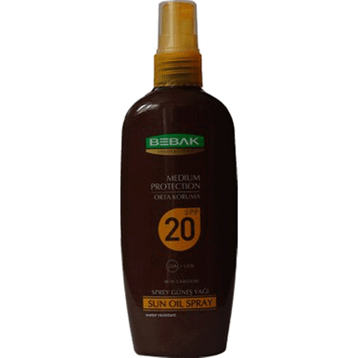 Bebak 150 ML SPF20+ Güneş Yağı