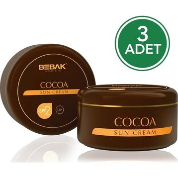 Bebak 3x100 ml Kakao Güneş Kremi