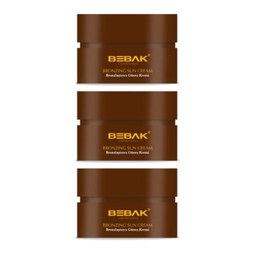 Bebak 3x100 ml Kakao Güneş Kremi