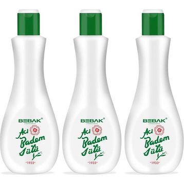 Bebak 3x120 ML Acı Badem Yüz Temizleme Sütü