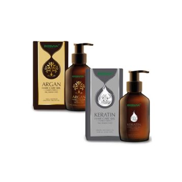 Bebak Argan 100 ml Saç Bakım Yağı + Keratin 100 ml Saç Bakım Yağı