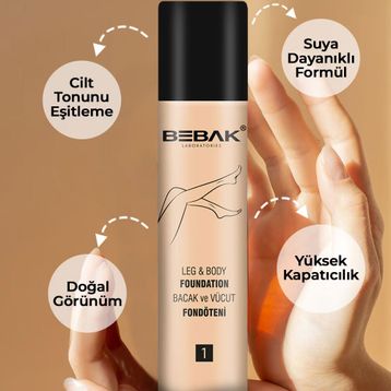Bebak Extra Light No:1 75 ml Açık Bacak ve Vücut Fondöteni