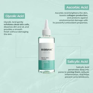 Bebak Pharma AHA+BHA 200 ml Gözenek Sıkılaştırıcı Arındırıcı Tonik