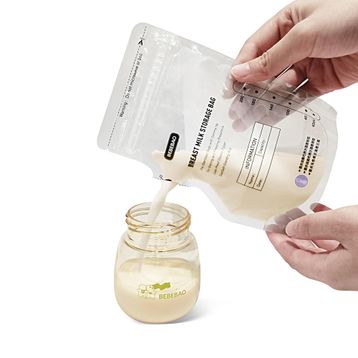 Bebebao 200 ml 10 Adet Anne Sütü Saklama Poşeti