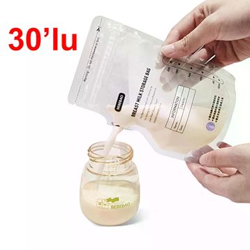 Bebebao 200 ml 30 Adet Anne Sütü Saklama Poşeti