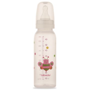 Bebedor 24302 Pembe 250 ml Desenli PP Biberon