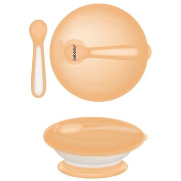 Bebedor 8557 Sarı Tabak ve Kaşık Seti