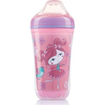 Bebedor B-8509 Pembe Yalıtımlı Akıtmayan Yumuşak Uçlu Alıştırma Bardağı