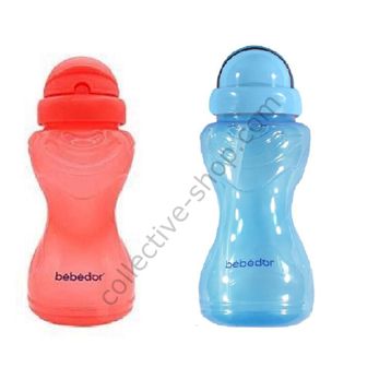 Bebedor Sportif 2'li Paket Mavi ve Fuşya 330 ml Pipetli Bardak