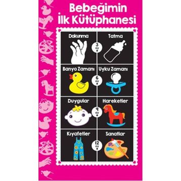 Bebeğimin İlk Kütüphanesi Pembe - kollektif