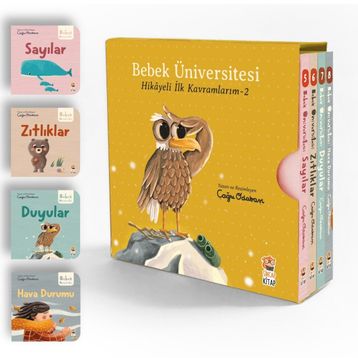 Bebek Üniversitesi 2 Hikayeli İlk Kavramlarım Set Sincap Kitap
