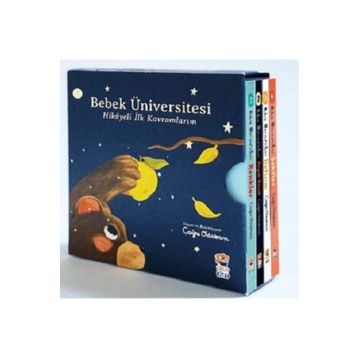 Bebek Üniversitesi Hikayeli İlk Kavramlarım 4 Kitap Set - Sincap Kitap Yayınları
