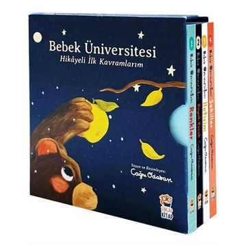 Bebek Üniversitesi Hikayeli İlk Kavramlarım 4 Kitap Set - Sincap Kitap Yayınları