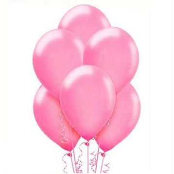 Bebekparti Metalik 10 Adet Pembe Balon