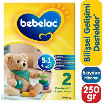 Bebelac 2 6+ Ay 250 gr Bebek Devam Sütü