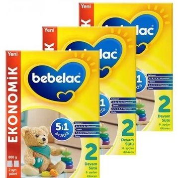 Bebelac 2 Numara 800 Gram 3 Kutu Devam Sütü