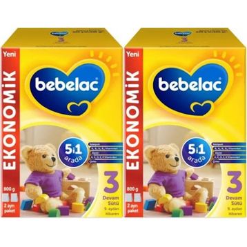 Bebelac 3 2x800 gr Bebek Devam Sütü