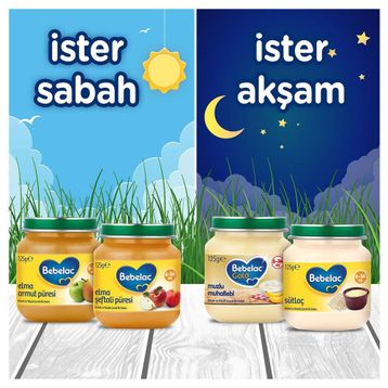 Bebelac Organik 6+ Ay 125 gr Elma Armut Püresi
