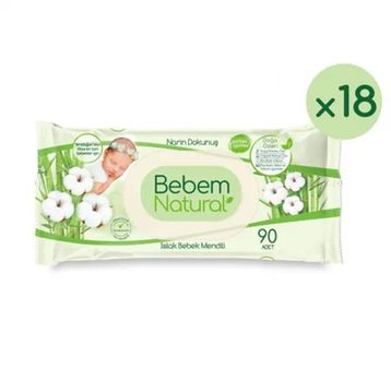 Bebem Natural Narin Dokunuş 1620 Adet Islak Bebek Mendili