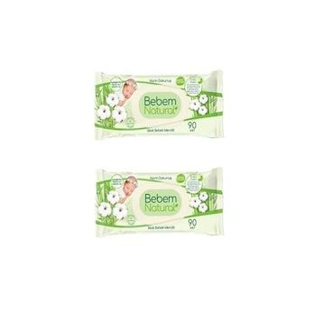 Bebem Natural Narin Dokunuş 2x90 Adet Plastik Kapaklı Islak Bebek Mendili