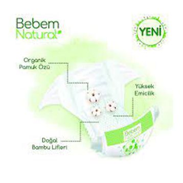 Bebem Natural No:2 Mini 340 Adet Bebek Bezi