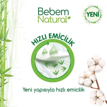 Bebem Natural No:4 Maxi 270 Adet Bebek Bezi