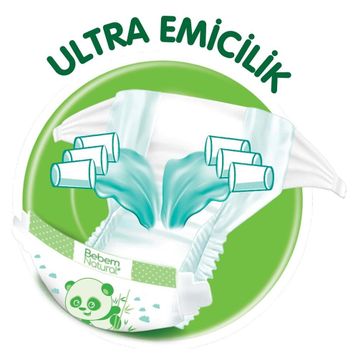 Bebem Natural No:6 XLarge 240 Adet Bebek Bezi