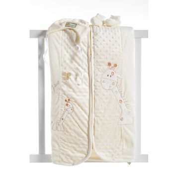 Bebesi Fluffy Zürafalı Bebek Battaniyesi