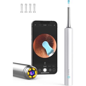 Bebird T5 3 MP 3.5 mm Beyaz Şarjlı Wifi Görüntülü Kulak Temizleyici