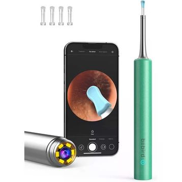 Bebird T5 3 MP 3.5 mm Yeşil Şarjlı Wifi Görüntülü Kulak Temizleyici