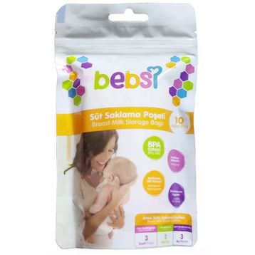 Bebsi 10'lu Anne Sütü Saklama Poşeti