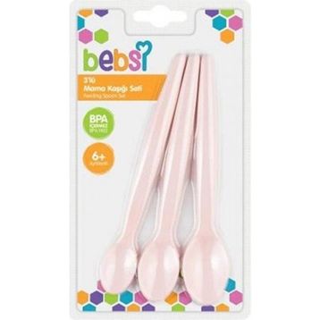Bebsi 3'lü Pembe Mama Kaşığı